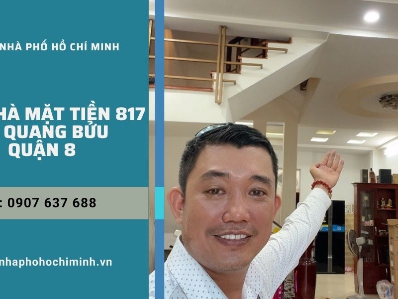 Bán Nhà Mặt Tiền Ngộp 817 Tạ Quang Bửu Quận 8, 70m2, 4 Tầng BTCT, Hoàn Công Đủ