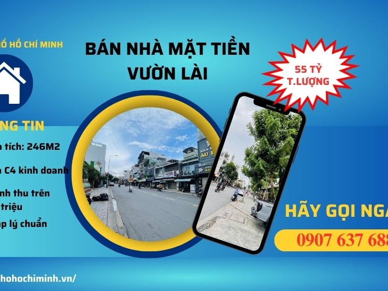 Bán Nhà Mặt Tiền Vườn Lài Tân Phú, 246m Vuông Vức, Dòng Tiền Trăm Triệu 1 tháng
