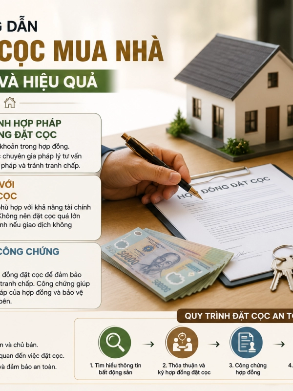 Đặt cọc mua nhà cần lưu ý gì?