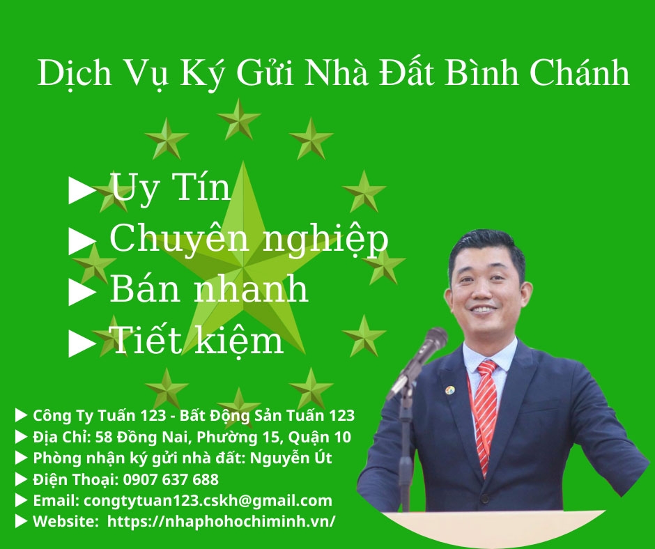DỊCH VỤ NHẬN KÝ GỬI NHÀ ĐẤT BÌNH CHÁNH, UY TÍN, MUA BÁN NHANH