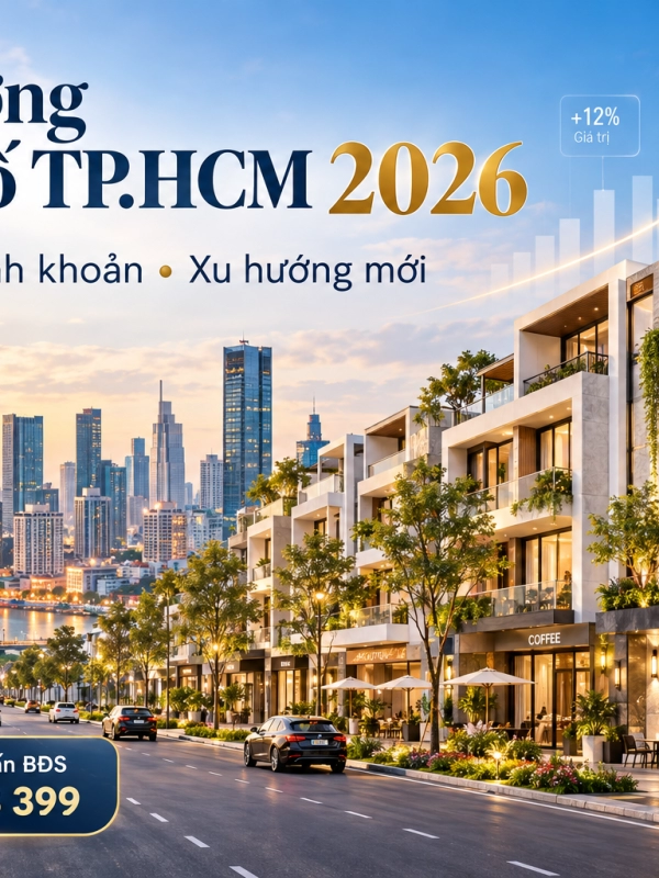 Thị trường nhà phố TP.HCM 2026: Giá bán, thanh khoản và xu hướng mới