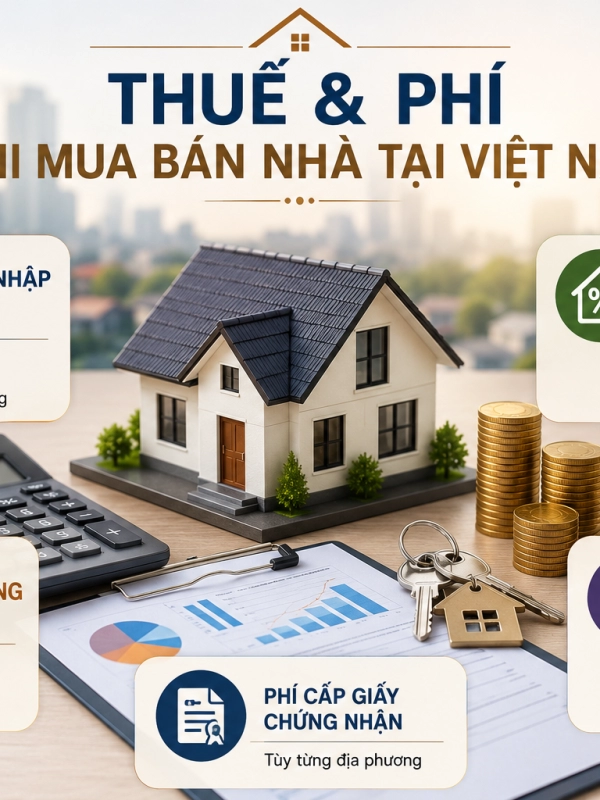 Thuế và phí khi mua bán nhà ai là người đóng?
