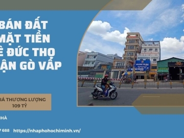 Bán Đất Mặt Tiền Lê Đức Thọ Gò Vấp, 108m2, Ngang Lớn, Giá Rẻ