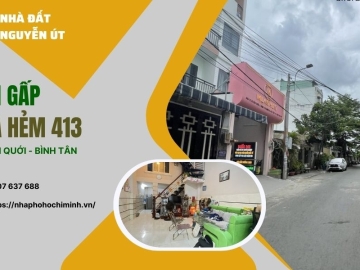Bán Gấp Nhà Hẻm 413 Lê Văn Quới Bình Tân 42m2, 3 Phòng Ngủ, Sổ đẹp