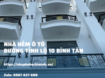 Bán Gấp Nhà Hẻm Xe Hơi Tỉnh Lộ 10 Bình Tân 62m2 4 lầu Sổ Hồng Riêng