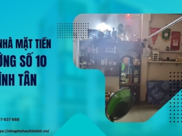 Bán Gấp Nhà Mặt Tiền Đường số 10 Bình Tân 3 Tầng, Giá Rẻ