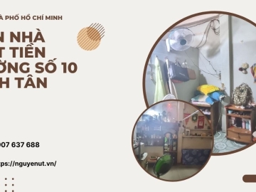 Bán Gấp Nhà Mặt Tiền Đường số 10 Bình Tân 3 Tầng, Giá Rẻ