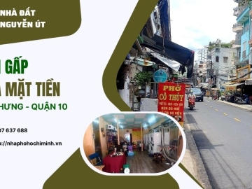 Bán Gấp Nhà Mặt Tiền Hòa Hưng Quận 10 2 Tầng, Giá Rẻ