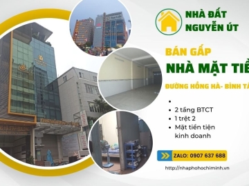 Bán Gấp Nhà Mặt Tiền Hồng Hà Tân Bình 160m2, Kinh Doanh Đỉnh