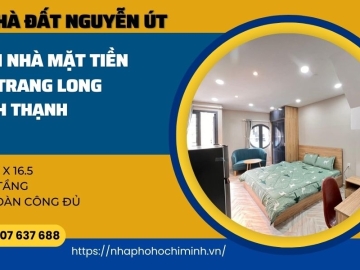 Bán Gấp Nhà Mặt Tiền Kinh Doanh Nơ Trang Long Bình Thạnh 4 Tầng