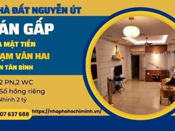 Bán Gấp Nhà Mặt Tiền Phạm Văn Hai Tân Bình gần 100m2, 4 tầng BTCT