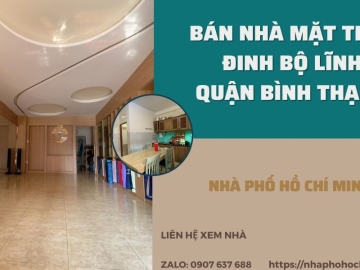 Bán Nhà 2 Mặt Tiền Đinh Bộ Lĩnh Bình Thạnh, 4 Tầng, Sổ Vuông Hoàn Công