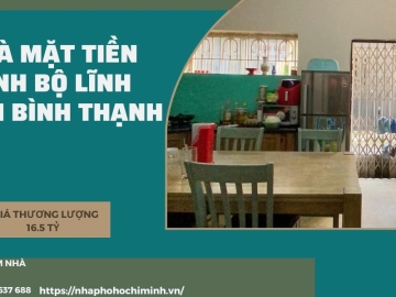 Bán Nhà 2 Mặt Tiền Đinh Bộ Lĩnh Bình Thạnh, 4 Tầng, Sổ Vuông Hoàn Công
