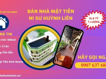 Bán Nhà 2 Mặt Tiền Ni Sư Huỳnh Liên Tân Bình, 100m2, Thu Nhập Cao