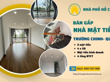 Bán Nhà 2 Mặt Tiền Trường Chinh Quận 12 80m2, 4 Tầng BTCT, Giá Rẻ