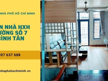Bán Nhà Đẹp Hẻm Xe Hơi Đường Số 7 Bình Tân 4 Tầng BTCT, Giá Rẻ