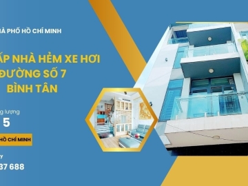 Bán Nhà Đẹp Hẻm Xe Hơi Đường Số 7 Bình Tân 4 Tầng BTCT, Giá Rẻ