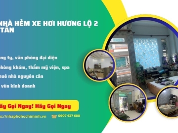 Bán Nhà Đẹp Hẻm Xe Hơi Hương Lộ 2 Bình Tân, 56m2, 4 Lầu BTCT, Giá Rẻ