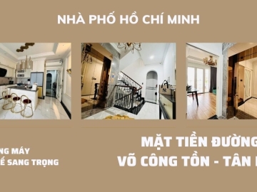Bán Nhà Đẹp Mặt Tiền Võ Công Tồn Tân Phú, 6 Lầu, Có Thang Máy, Thiết Kế Sang Trọng