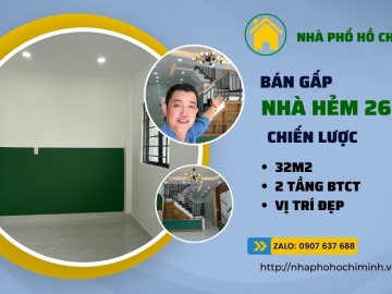 Bán Nhà Hẻm 268 Chiến Lược Bình Tân, Nhà Mới Đẹp, Hoàn Công Đủ, Giá Rẻ