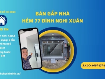 Bán Nhà Hẻm 77 Đình Nghi Xuân Bình Tân, Nhà Mới Ở ngay, 42m2, Giá Tốt Trong Khu Vực