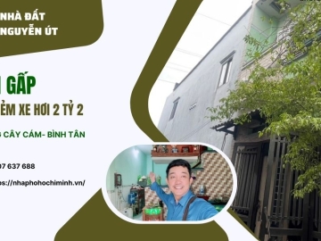 Bán Nhà Hẻm Xe Hơi Cây Cám Bình Tân, 2 phòng ngủ, giá cực tốt  Bán Nhà Hẻm Xe Hơi Cây Cám Bình Tân, 2 phòng ngủ, giá cực tốt