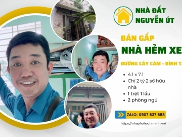  Bán Nhà Hẻm Xe Hơi Cây Cám Bình Tân, 2 phòng ngủ, giá cực tốt