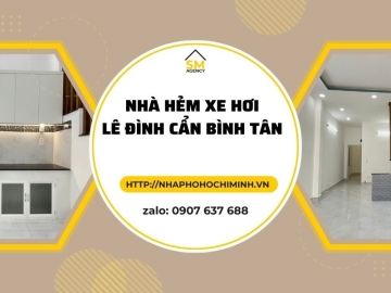 Bán Nhà Hẻm Xe Hơi Lê Đình Cẩn Bình Tân, 53m2, Sổ Vuông, Giá Rẻ