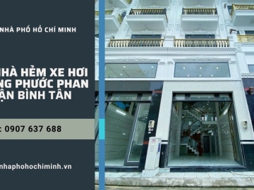 Bán Nhà Hẻm Xe Hơi Trương Phước Phan Bình Tân, 4 Lầu Hoàn Công Đủ