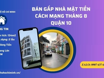 Bán Nhà Hẻm Xe Tải CMT8 Quận 10, 134m2, Kinh Doanh CHDV Doanh Thu Đỉnh