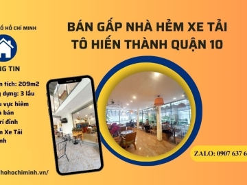 Bán Nhà Hẻm Xe Tải Tô Hiến Thành Quận 10, Lô Góc 2 Mặt Tiền 209m2, Vị Trí Đỉnh 