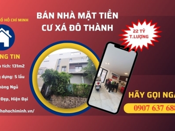 Bán Nhà Lô Góc 2 Mặt Tiền Cư Xá Phú Lâm Quận 6, 131m2, 5 Tầng BTCT, Sổ Hồng Hoàn Công