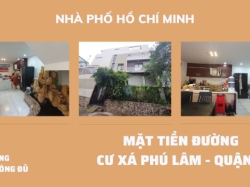 Bán Nhà Lô Góc 2 Mặt Tiền Cư Xá Phú Lâm Quận 6, 131m2, 5 Tầng BTCT, Sổ Hồng Hoàn Công
