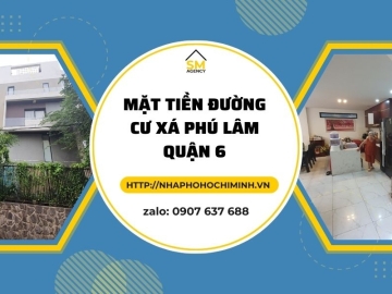 Bán Nhà Lô Góc 2 Mặt Tiền Cư Xá Phú Lâm Quận 6, 131m2, 5 Tầng BTCT, Sổ Hồng Hoàn Công