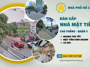 Bán Nhà Lô Góc 2 Mặt Tiền Kinh Doanh Cao Thắng Quận 3, 220m2, Thu Nhập Khủng