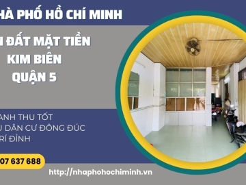 Bán Nhà Lô Góc 2 Mặt Tiền Kinh Doanh Kim Biên Quận 5, Không Quy Hoạch, Lộ Giới