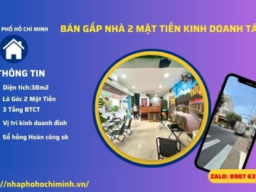 Bán Nhà Lô Góc 2 Mặt Tiền Kinh Doanh Tân Phú, 3 Tầng, Chỉ 4 Tỷ Bán Nhà Lô Góc 2 Mặt Tiền Kinh Doanh Tân Phú, 3 Tầng, Chỉ 4 Tỷ