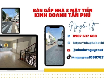 Bán Nhà Lô Góc 2 Mặt Tiền Kinh Doanh Tân Phú, 3 Tầng, Chỉ 4 Tỷ Bán Nhà Lô Góc 2 Mặt Tiền Kinh Doanh Tân Phú, 3 Tầng, Chỉ 4 Tỷ