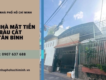 Bán Nhà Mặt Tiền Bàu Cát Tân Bình, 300m2, Nhà C4 Khu Phân Lô, Tiện Xây Mới