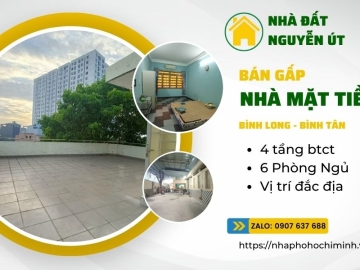 Bán Nhà Mặt Tiền Bình Long Tân Phú 297m2 công nhận đủ giá đầu tư