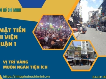 Bán Nhà Mặt Tiền Bùi Viện Quận 1 3 Tầng, Kinh Doanh Thu Nhập Cao