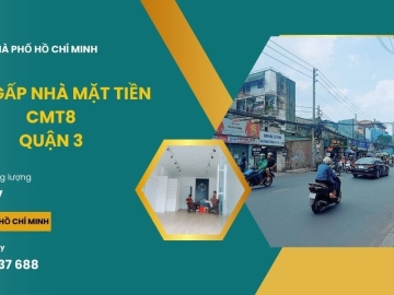 Bán Nhà Mặt Tiền Cách Mạng Tháng 8 Quận 3 3 Tầng BTCT , Giá Cực Rẻ 