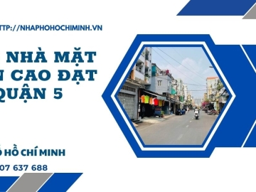 Bán Nhà Mặt Tiền Cao Đạt Quận 5 90m2, Giá Đầu Tư