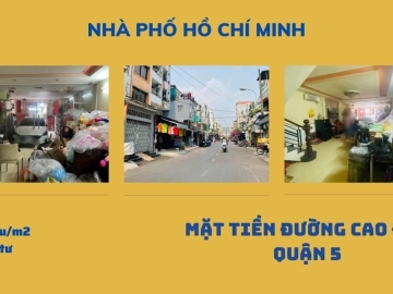 Bán Nhà Mặt Tiền Cao Đạt Quận 5 90m2, Giá Đầu Tư