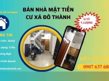 Bán Nhà Mặt Tiền Cư Xá Đô Thành Quận 3, 5 Lầu, Vừa Ở Vừa Tiện Kinh Doanh Đỉnh Bán Nhà Mặt Tiền Cư Xá Đô Thành Quận 3, 5 Lầu, Vừa Ở Vừa Tiện Kinh Doanh Đỉnh