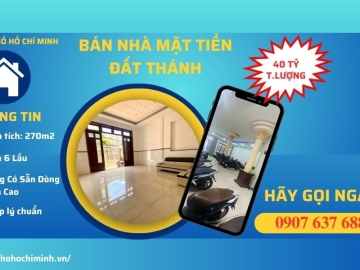 Bán Nhà Mặt Tiền Đất Thánh Tân Bình, 270m2, 6 Lầu, Sẵn Dòng Tiền Cực Khủng