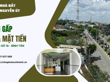 Bán Nhà Mặt Tiền Đường Số 18 Bình Tân 85m2 Thu Nhập Sẵn 40 triệu/1 tháng nhỉnh 11 tỷ 