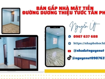 Bán Nhà Mặt Tiền Dương Thiệu Tước Tân Phú, SHR A4, Ở Ngay Chỉ 4 Tỷ