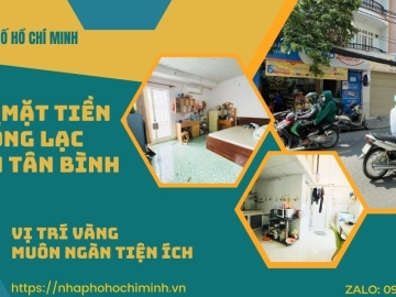 Bán Nhà Mặt Tiền Hồng Lạc Tân Bình Kinh Doanh Đỉnh, Công Nhận Đủ.