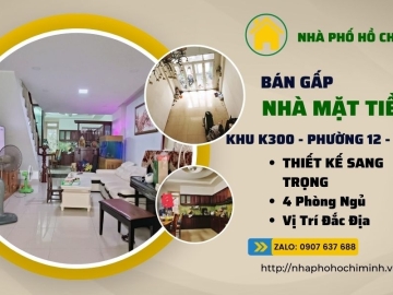 Bán Nhà Mặt Tiền Khu K300 Tân Bình 4 Tầng, 92m2, Sổ Đẹp, Giá Rẻ